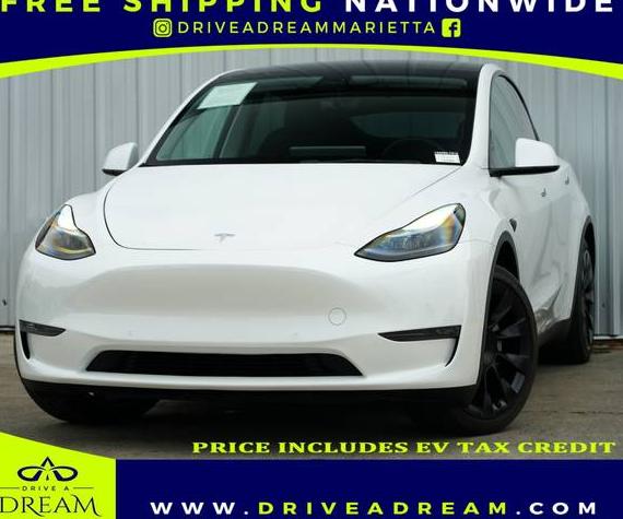 TESLA MODEL Y 2021 5YJYGDEE2MF180860 image